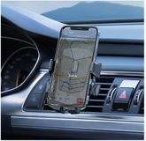 Hoco 360° Verstelbare Draaibare Telefoonhouder Auto voor Standaard en Ronde Ventilatierooster Zwart