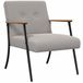 vidaXL Fauteuil Lichtgrijs Stof