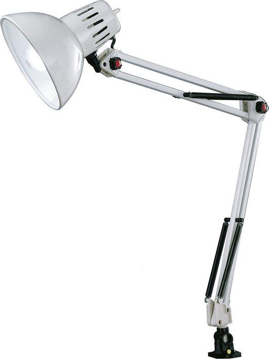 TRIO TAJO - Klemlamp - Wit - excl. 1x E27 40W