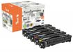 Peach PT1160 Cartouche de toner Pack combiné - Compatible avec HP 207A - Noir, Cyan, Magenta, Jaune - Pack de 5