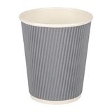 Fiesta GP430 afhaalmaaltijden koffiekopjes, rimpelmuur, 8 oz., houtskool (Pack van 25)