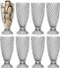 Alessandro coupe à glace Hawaii - 8 pièces - verre - cristal - 360 ml - 18 x 8 cm