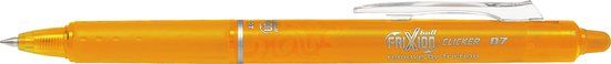 Pilot Frixion - stylo rétractable effaçable 0,7 mm - abricot