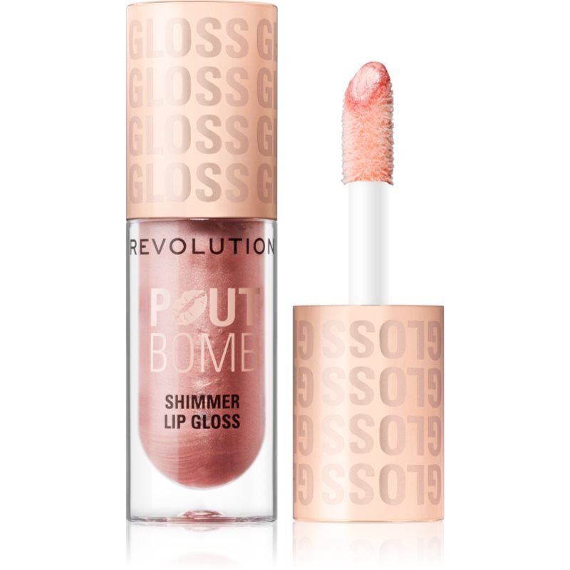 Revolution Pout Bomb Shimmer Gloss Shine Pink