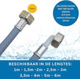 Markenlos Aquastop Veiligheidsinlaatslang voor Wasmachines en Vaatwassers - 1.5m
