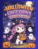 Halloween Unicorns Coloring Book