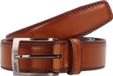 JOOP! Leren Riem Quilted Coll. Belt 3,5 CM W100 Cognac Bruine
