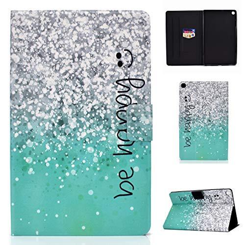 Bspring Samsung Galaxy Tab S5e 10.5 Inch Case PU Lederen Cover Flip Stand Tablet Protector Met Auto Sleep/Wake Functie en Card Slots Voor Galaxy Tab S5e 10.5 SM-T720 / T725 Groen drijfzand