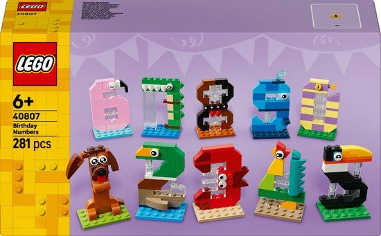 LEGO Classic 40807 Verjaardagscijfers Bouwset