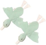 Funnies Eend Stone Green Knuffeldoekje Knuf 2-Pack