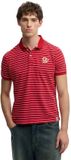 Superdry Vintage Stripe Jersey Korte Mouw Poloshirt Rood XL Man