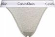 Calvin Klein Dames High Leg Tanga Slip - Grijs - Katoen - Maat M