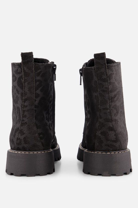 Cellini Leopard Veterboots zwart Suede - Maat 36