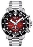 Tissot Seastar 1000 Chronograaf, rood en zwart, 45,5 mm