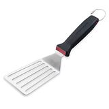 Presist braadspatel met sleufspatel, roestvrij staal, spatel om te draaien en te serveren, leuk barbecue-accessoire, ideaal als spatel, hamburgerspatel of grillspatel