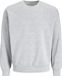 JACK & JONES Jacollie sweatshirt uni coupe décontractée - sweatshirt homme polyester à col rond - gris (gris clair chiné)