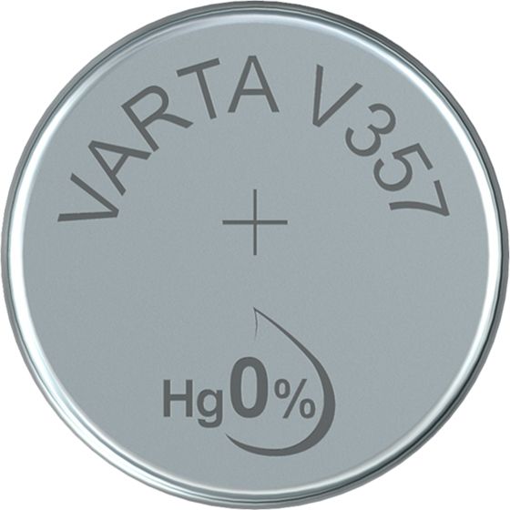 Varta V357 Silver Oxide Watch Battery - 1.55V - Single Pack
