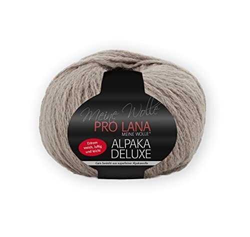 Unbekannt Pro Lana Alpaka Deluxe kleur 12, alpacawol borduurwol, wol alpaca naalddikte 5 mm voor breien en haken