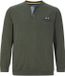 Jan Vanderstorm heren Sweatshirt - 76/78 - olijf - Plus Size