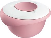 Westmark Mengkom met tweedelige deksel, 3,5 l, met schenktuit, kunststof, wit/roze