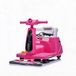 Voiture électrique pour enfants, 12V, 2-en-1 avec fonction essuie-glace, rose