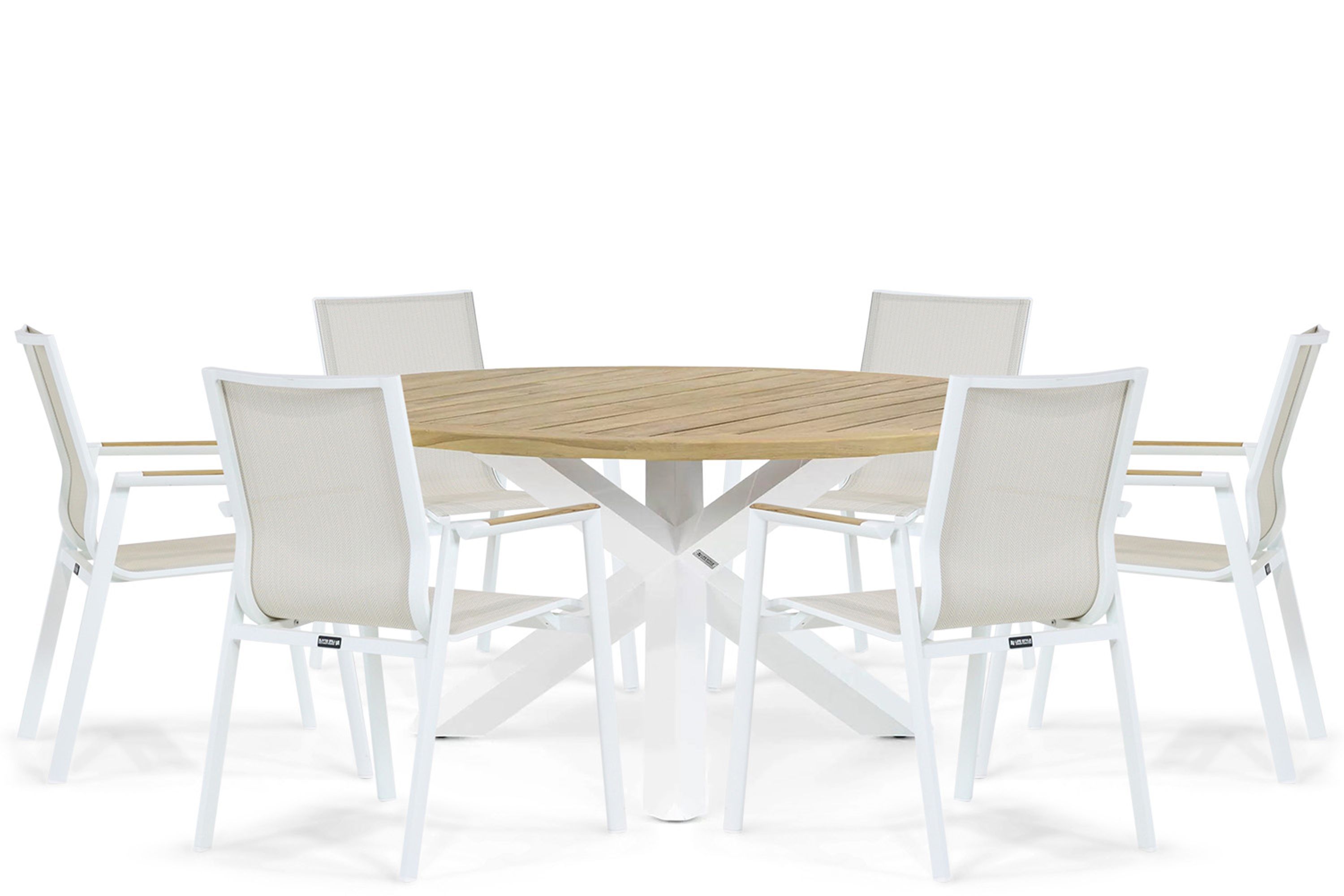 Lifestyle Garden Furniture Lifestyle Fiora/Wellington 160 cm dining tuinset 7-delig