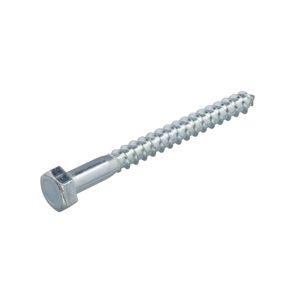 Hoenderdaal houtdraadbout gegalvaniseerd 12 x 70 mm din 571 - doos Ã 50 stuks