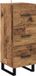 vidaXL - Dressoir - Oud - Hout - 34,5 x 34 x 90 cm - Geëngineerd Hout en IJzer