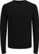 JACK & JONES Mark merino knit crew neck slim fit - heren pullover wol met O-hals - zwart