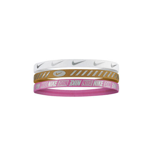 Nike Nike haarbandjes (set van 3)- roze/wit