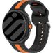 Strap-it Samsung Galaxy Watch 8 - 44mm Duo Sportarmband (Schwarz/Orange)