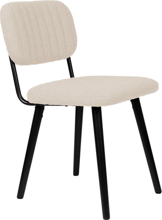 Feliz Lifestyle Jake Eetkamerstoel - Off White Bouclé - Design
