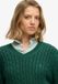 Superdry Oversized Pull Col V Femme Coton Darkest Pine Green