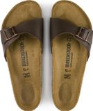Birkenstock Madrid Dames Slippers Dark Brown Regular-fit