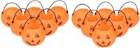 Merkloos / Sans marque Funny Fashion Halloween mini pompoen emmers - 12x - 5 cm