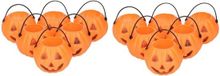 Merkloos / Sans marque Funny Fashion Halloween mini pompoen emmers - 12x - 5 cm