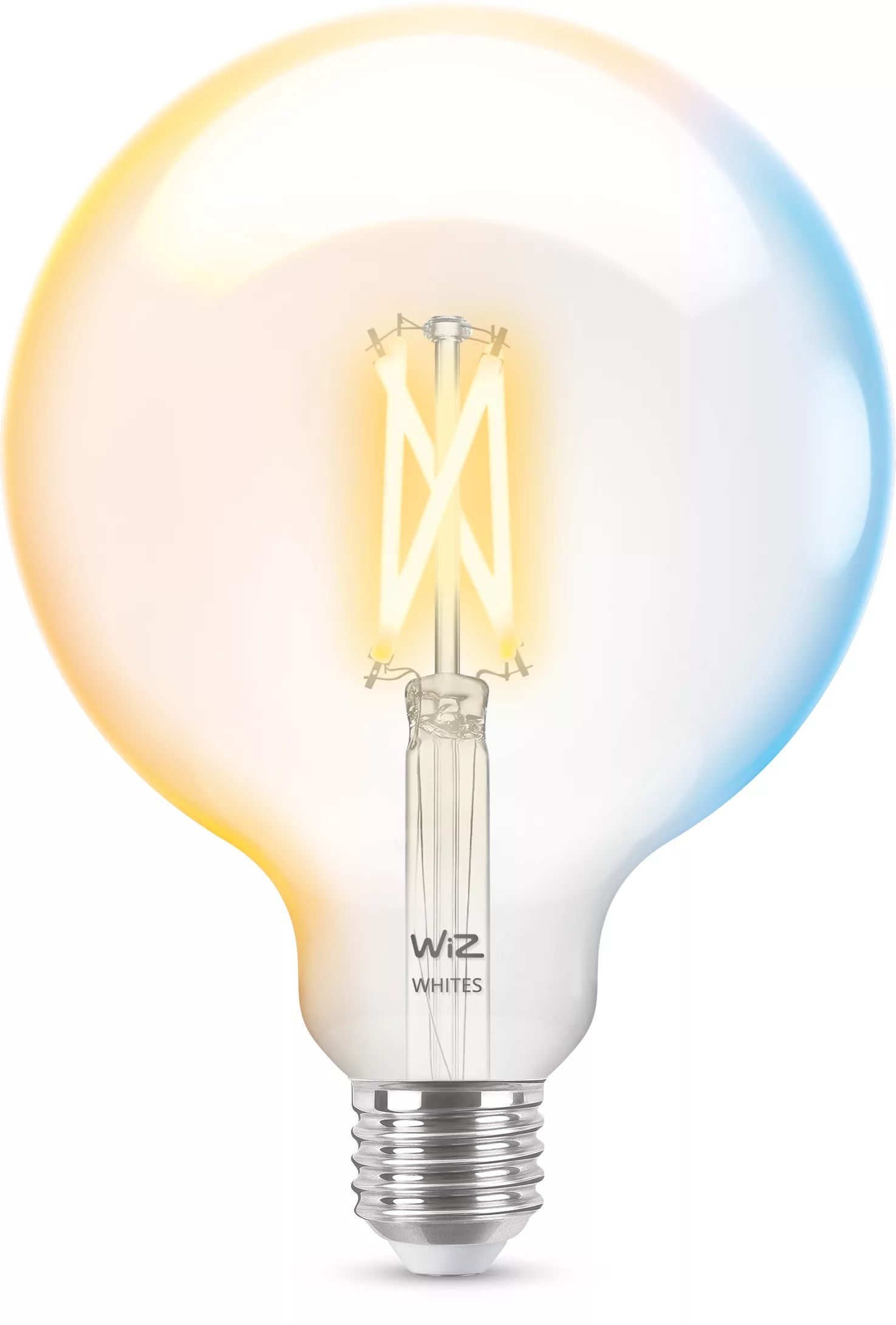 WiZ Smart Filament Globe LED Bulb - E27 - 60W Equivalent - Multi-Color - Dimmable - Wi-Fi - G125