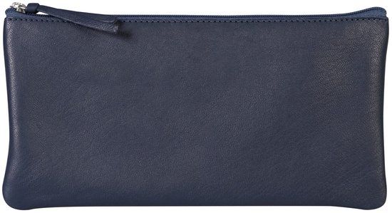 Clairefontaine 410167C Lamsleren Etui, Plat, 11 x 22 cm, Donkerblauw