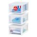 Iris Ohyama, Plastic opberglade, Stapelbaar, Wit, 7L, Set van 3
