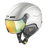 CP Camurai skihelm wit - meekleurend vizier
