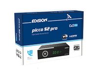 EDISION Picco S2 Pro Full HD satellietontvanger, DVB-S2 H.265 HEVC, WLAN aan boord, multistream, HDMI, SCART, SPDIF, USB, IR, kaartlezer, universele 2-in-1 afstandsbediening