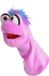 Living Puppets Living Puppets handpoppen dier tüffelchen kletsworm paars 25cm
