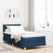 Maison Exclusive - Lit boxspring avec coussins et tête de lit, bleu, 90 x 200 cm, tissu