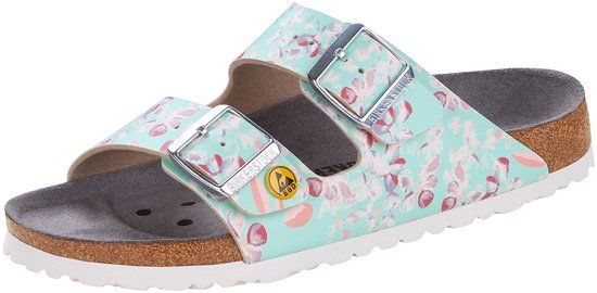 Birkenstock Arizona ESD-bloem dames sandalen mintgroen maat 36