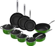 Cook and Pan Cook & Pan Honey 9-Delige Pannenset Groen