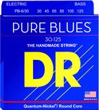 DR Strings PB6-30 PURE BLUES Medium 30-125 Quantum Nickel Bas Snaarset