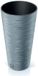 Prosperplast Furu Collection Bloempot - Vierkant, Kunststof, Cement, 25 x 25 x 48 cm, 7.5L
