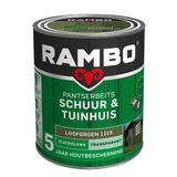 Rambo Pantserbeits Schuur & Tuinhuis Zijdeglans Dekkend - Loofgroen - 0.75L