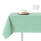 Sokios. Odin Mint-tafelkleed, van fijn chenillegaren, 100% polyester, kreukvrij, kleurecht en krimpt niet. Tafel 90 x 90 cm (150 x 150 cm)