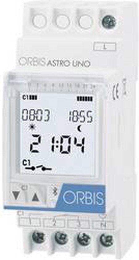ORBIS Zeitschalttechnik Orbis OB178112 Schakelklok voor DIN-rails ASTRO UNO 230 V/AC Astronomisch, Dagprogramma, Weekprogramma